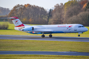 Austrian Airlines Fokker 100 (OE-LVM) at  Hamburg - Fuhlsbuettel (Helmut Schmidt), Germany