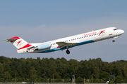 Austrian Airlines Fokker 100 (OE-LVM) at  Hamburg - Fuhlsbuettel (Helmut Schmidt), Germany