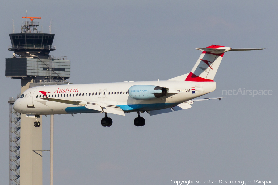 Austrian Airlines Fokker 100 (OE-LVM) | Photo 116577
