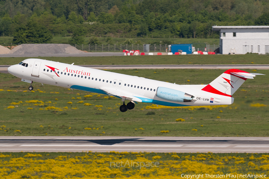 Austrian Airlines Fokker 100 (OE-LVM) | Photo 75968