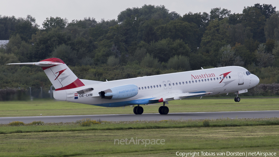Austrian Airlines Fokker 100 (OE-LVM) | Photo 89775