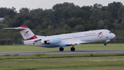 Austrian Airlines Fokker 100 (OE-LVM) at  Hamburg - Fuhlsbuettel (Helmut Schmidt), Germany