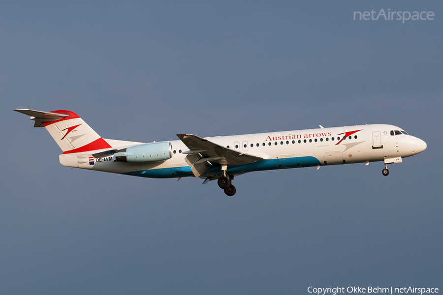 Austrian Arrows (Tyrolean) Fokker 100 (OE-LVM) | Photo 37634