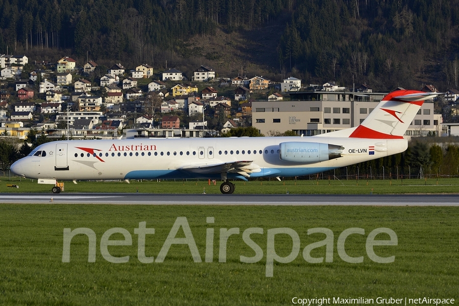 Austrian Airlines Fokker 100 (OE-LVN) | Photo 109563
