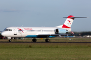 Austrian Airlines (Tyrolean) Fokker 100 (OE-LVN) at  Amsterdam - Schiphol, Netherlands