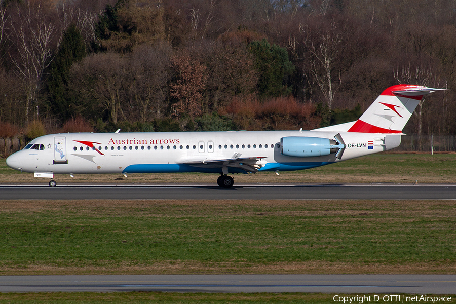 Austrian Airlines (Tyrolean) Fokker 100 (OE-LVN) | Photo 249048