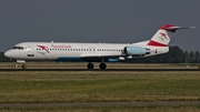 Austrian Airlines Fokker 100 (OE-LVO) at  Amsterdam - Schiphol, Netherlands