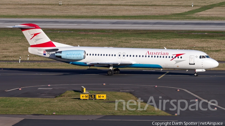 Austrian Airlines Fokker 100 (OE-LVO) | Photo 158245