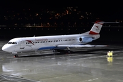 Austrian Airlines Fokker 100 (OE-LVO) at  Innsbruck - Kranebitten, Austria