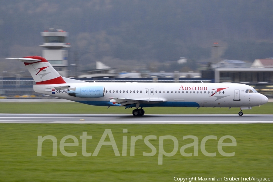 Austrian Airlines Fokker 100 (OE-LVO) | Photo 109270
