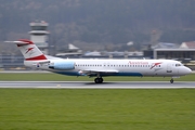Austrian Airlines Fokker 100 (OE-LVO) at  Innsbruck - Kranebitten, Austria