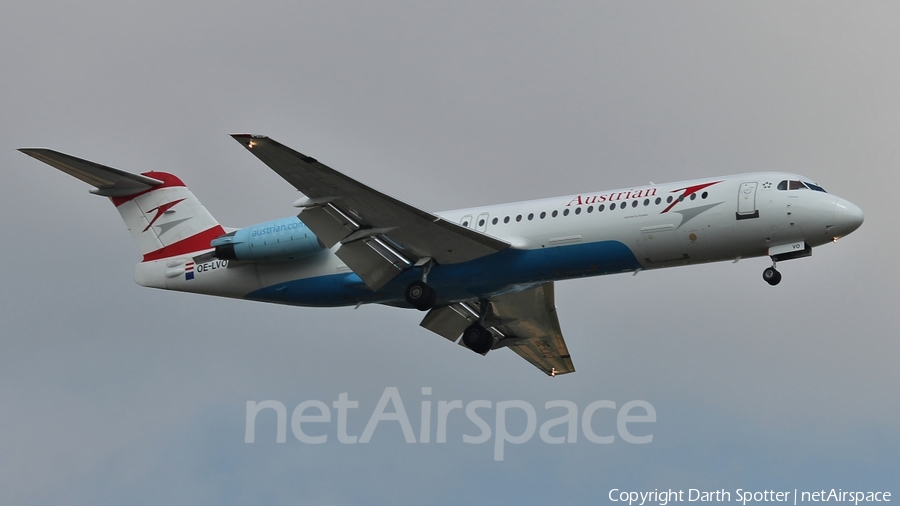 Austrian Airlines (Tyrolean) Fokker 100 (OE-LVO) | Photo 212146