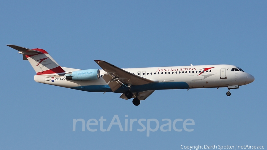 Austrian Airlines (Tyrolean) Fokker 100 (OE-LVO) | Photo 208759