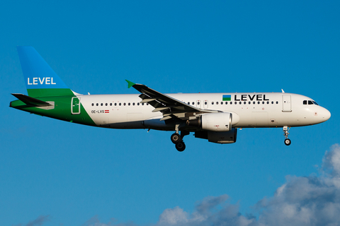 Level Austria Airbus A320-216 (OE-LVS) at  Hamburg - Fuhlsbuettel (Helmut Schmidt), Germany