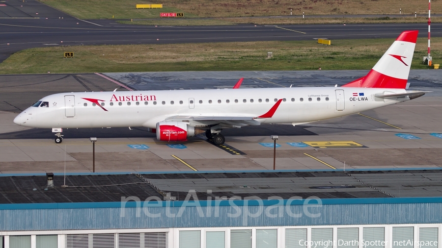 Austrian Airlines Embraer ERJ-195LR (ERJ-190-200LR) (OE-LWA) | Photo 182401