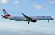 Austrian Airlines Embraer ERJ-195LR (ERJ-190-200LR) (OE-LWA) at  Warsaw - Frederic Chopin International, Poland