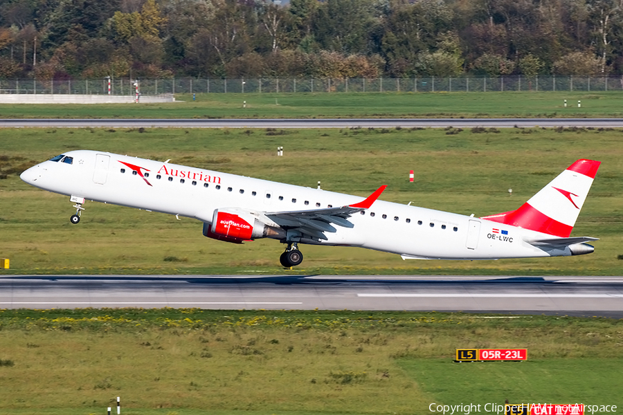 Austrian Airlines Embraer ERJ-195LR (ERJ-190-200LR) (OE-LWC) | Photo 194411