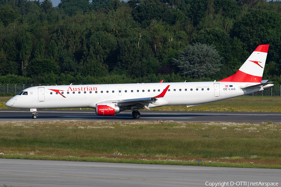 Austrian Airlines Embraer ERJ-195LR (ERJ-190-200LR) (OE-LWC) | Photo 331284