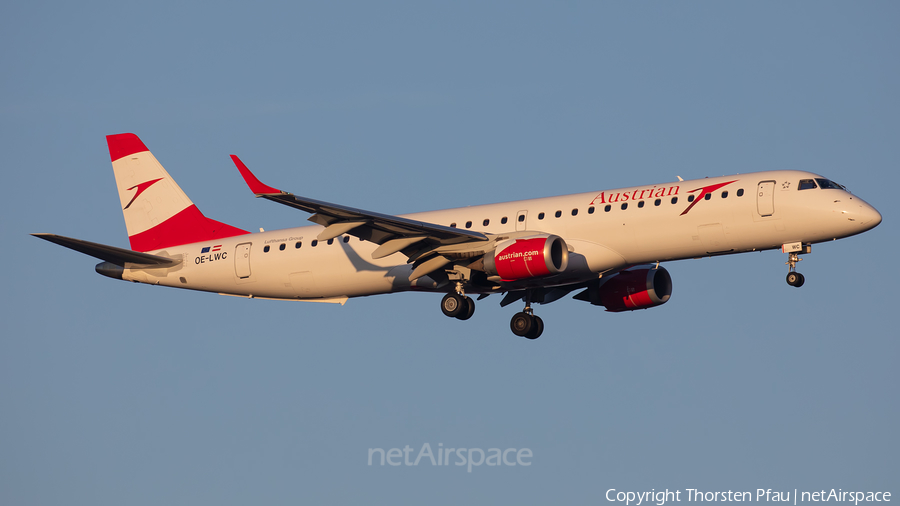 Austrian Airlines Embraer ERJ-195LR (ERJ-190-200LR) (OE-LWC) | Photo 449407