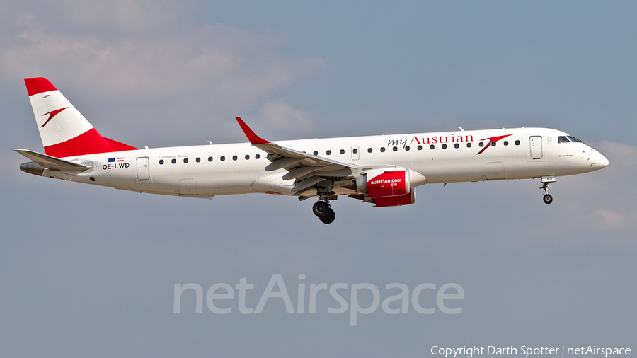 Austrian Airlines Embraer ERJ-195LR (ERJ-190-200LR) (OE-LWD) | Photo 283248