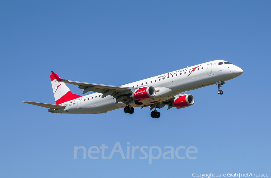 Austrian Airlines Embraer ERJ-195LR (ERJ-190-200LR) (OE-LWD) | Photo 106776