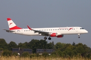 Austrian Airlines Embraer ERJ-195LR (ERJ-190-200LR) (OE-LWE) at  Hamburg - Fuhlsbuettel (Helmut Schmidt), Germany