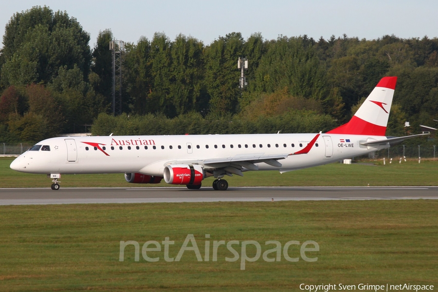 Austrian Airlines Embraer ERJ-195LR (ERJ-190-200LR) (OE-LWE) | Photo 403541