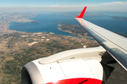 Austrian Airlines Embraer ERJ-195LR (ERJ-190-200LR) (OE-LWE) at  In Flight, Croatia