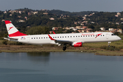 Austrian Airlines Embraer ERJ-195LR (ERJ-190-200LR) (OE-LWF) at  Corfu - International, Greece