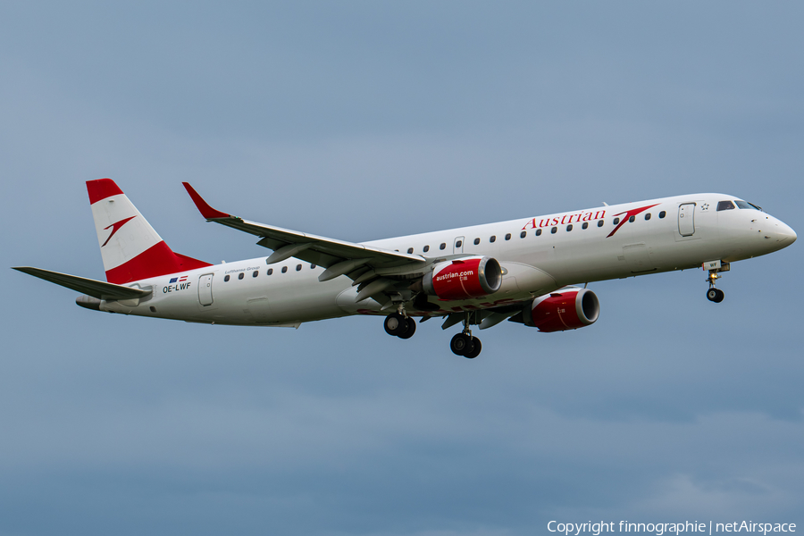 Austrian Airlines Embraer ERJ-195LR (ERJ-190-200LR) (OE-LWF) | Photo 446890