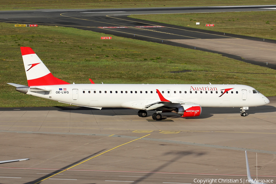 Austrian Airlines Embraer ERJ-195LR (ERJ-190-200LR) (OE-LWG) | Photo 449535