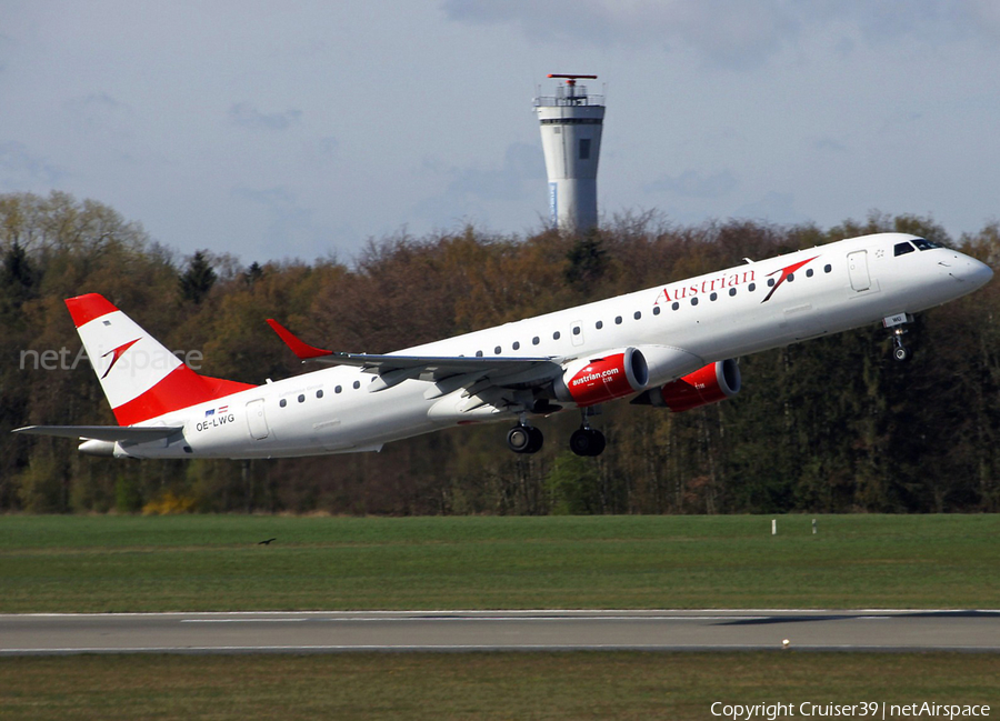 Austrian Airlines Embraer ERJ-195LR (ERJ-190-200LR) (OE-LWG) | Photo 457594