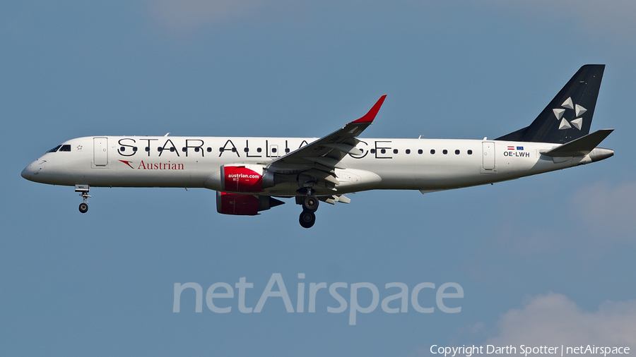 Austrian Airlines Embraer ERJ-195LR (ERJ-190-200LR) (OE-LWH) | Photo 267428