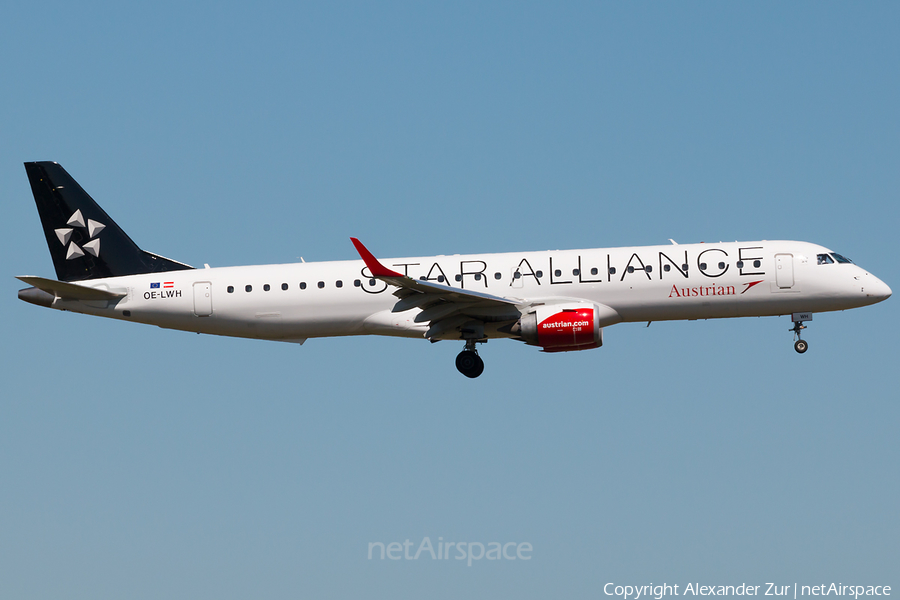 Austrian Airlines Embraer ERJ-195LR (ERJ-190-200LR) (OE-LWH) | Photo 243330