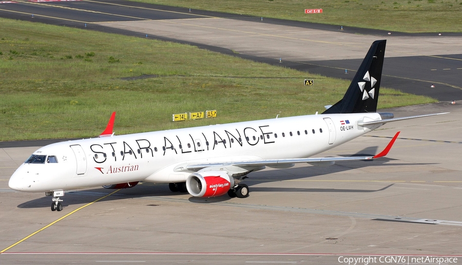 Austrian Airlines Embraer ERJ-195LR (ERJ-190-200LR) (OE-LWH) | Photo 449733