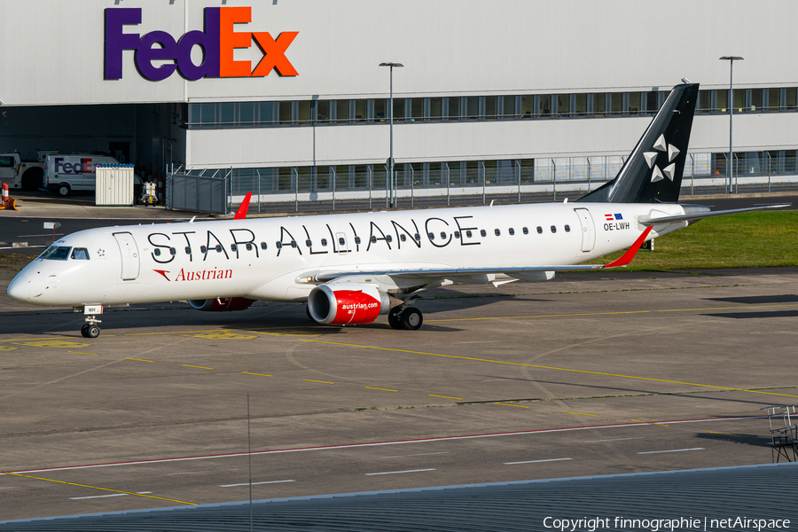 Austrian Airlines Embraer ERJ-195LR (ERJ-190-200LR) (OE-LWH) | Photo 449799