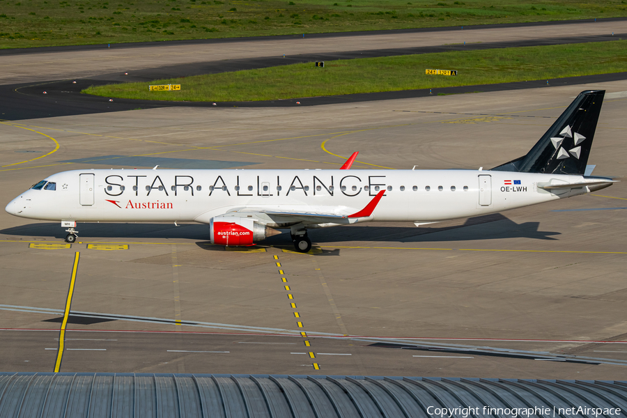 Austrian Airlines Embraer ERJ-195LR (ERJ-190-200LR) (OE-LWH) | Photo 449800