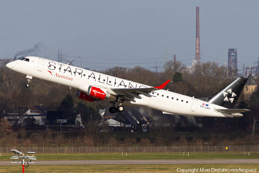 Austrian Airlines Embraer ERJ-195LR (ERJ-190-200LR) (OE-LWH) | Photo 495557