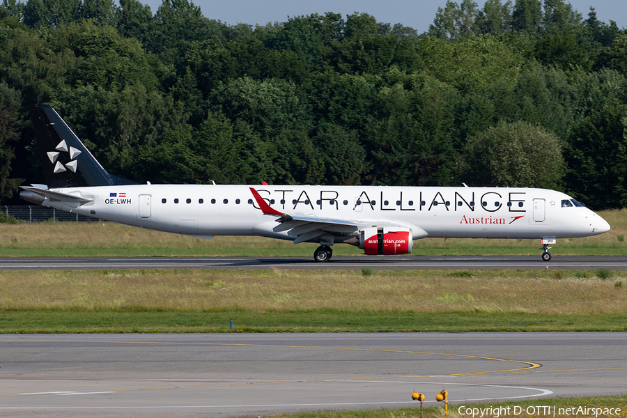 Austrian Airlines Embraer ERJ-195LR (ERJ-190-200LR) (OE-LWH) | Photo 390439