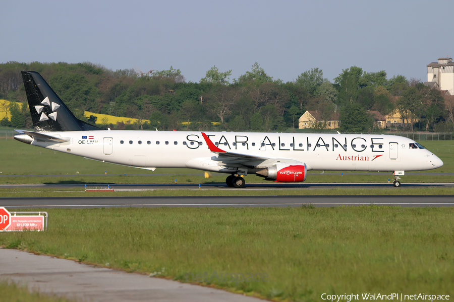 Austrian Airlines Embraer ERJ-195LR (ERJ-190-200LR) (OE-LWH) | Photo 509144