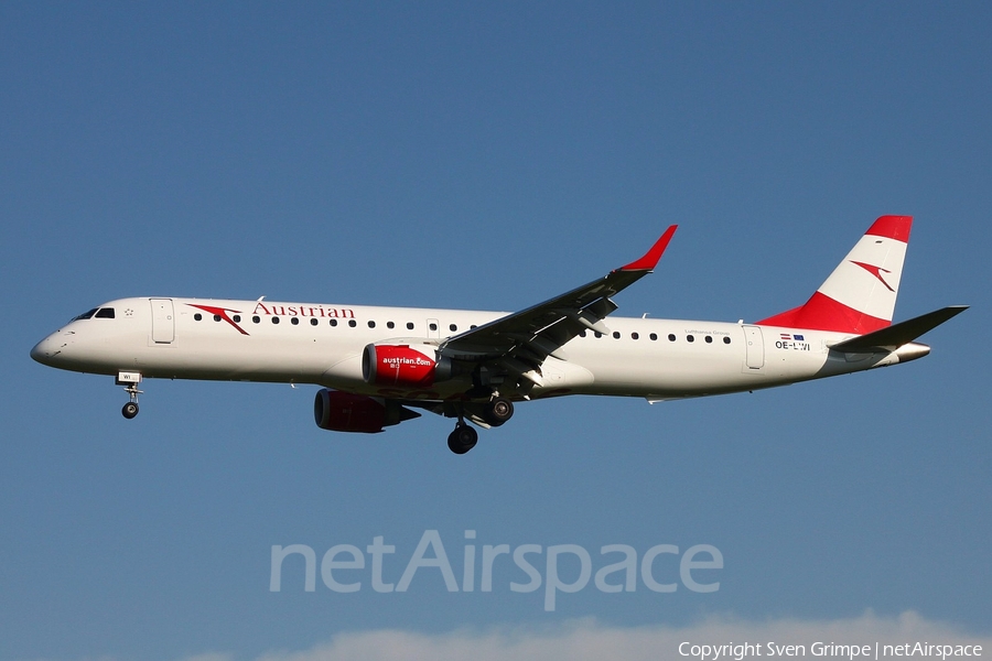 Austrian Airlines Embraer ERJ-195LR (ERJ-190-200LR) (OE-LWI) | Photo 110618