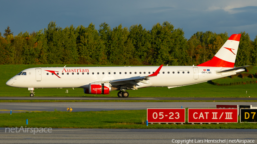Austrian Airlines Embraer ERJ-195LR (ERJ-190-200LR) (OE-LWI) | Photo 531984