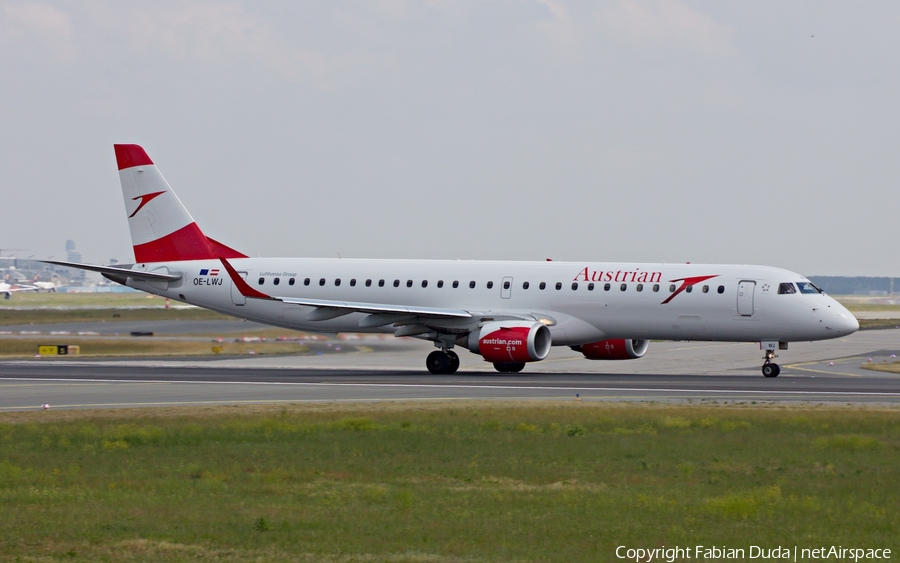 Austrian Airlines Embraer ERJ-195LR (ERJ-190-200LR) (OE-LWJ) | Photo 253263