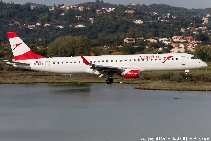 Austrian Airlines Embraer ERJ-195LR (ERJ-190-200LR) (OE-LWJ) | Photo 410042