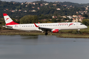 Austrian Airlines Embraer ERJ-195LR (ERJ-190-200LR) (OE-LWJ) at  Corfu - International, Greece