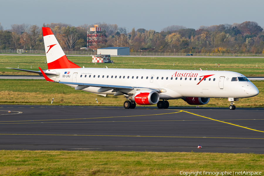 Austrian Airlines Embraer ERJ-195LR (ERJ-190-200LR) (OE-LWJ) | Photo 479923