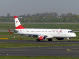 Austrian Airlines Embraer ERJ-195LR (ERJ-190-200LR) (OE-LWJ) at  Dusseldorf - International, Germany