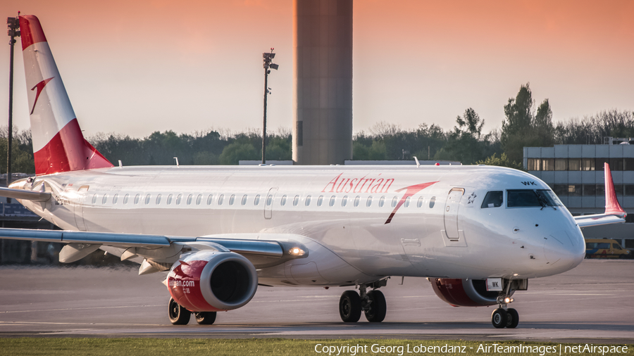 Austrian Airlines Embraer ERJ-195LR (ERJ-190-200LR) (OE-LWK) | Photo 159531