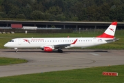 Austrian Airlines Embraer ERJ-195LR (ERJ-190-200LR) (OE-LWL) at  Hamburg - Fuhlsbuettel (Helmut Schmidt), Germany