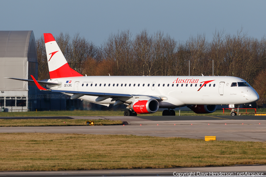 Austrian Airlines Embraer ERJ-195LR (ERJ-190-200LR) (OE-LWL) | Photo 211261